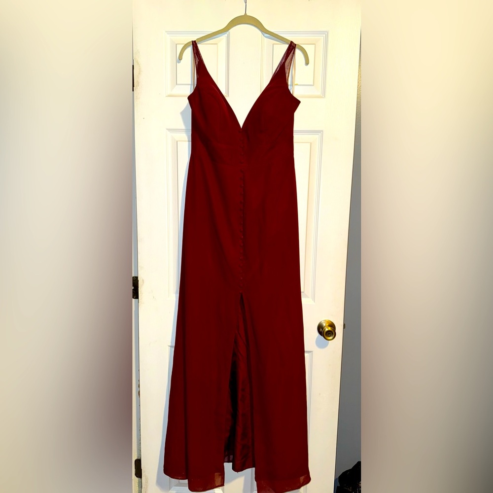 Deep Red Christina Wu Celebration Formal Dress